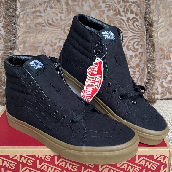 Vans WMNS Sk8-Hi Reissue Canvas Gum Black/Light Gum Sneakers - Picture 6 of 16